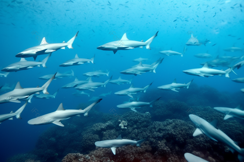 图片海报设计背景广告设计素材元素白头礁鲨在海里游泳,高清,摄影图,摄影图片,图片大全,摄影图免费下载